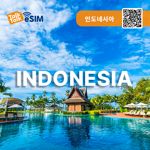 톡톡eSIM: 인도네시아 3일간 제공