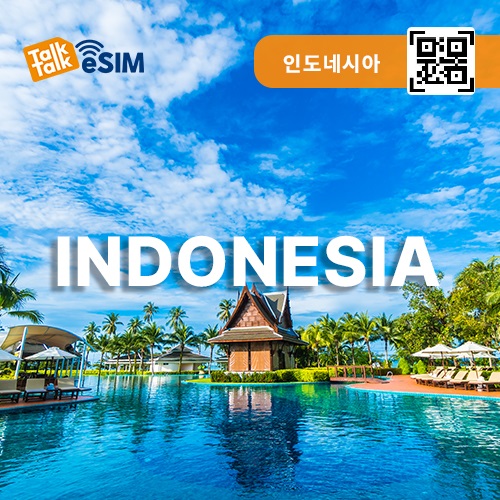 톡톡eSIM: 인도네시아  15일간 제공